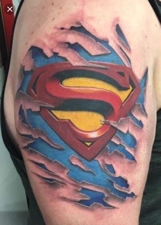 tatuaje de super man
