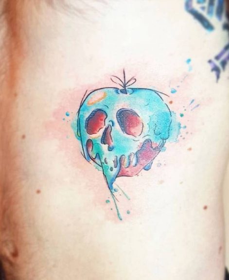 manzana-acuarela-tatuaje